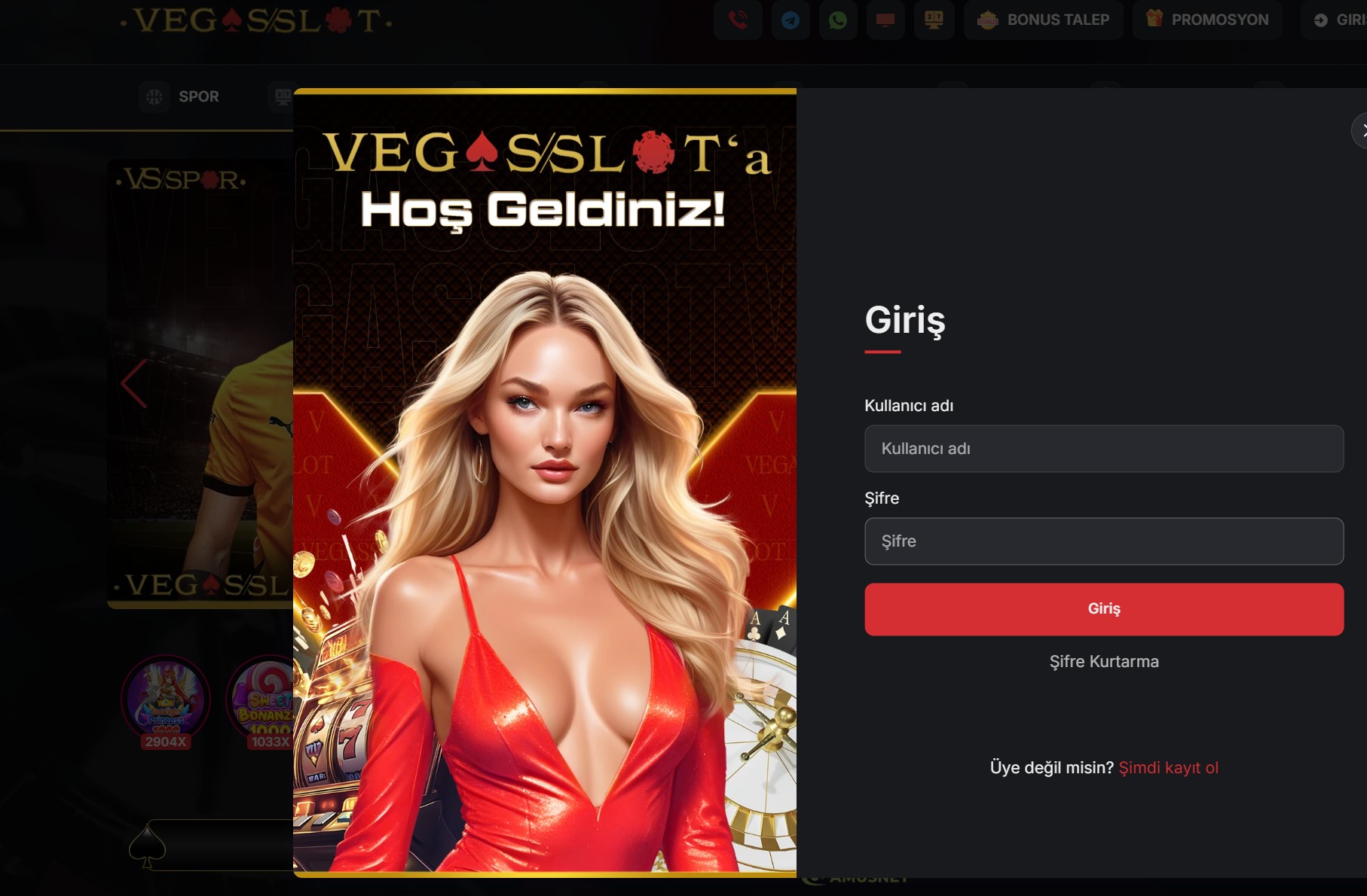 vegasslot giriş